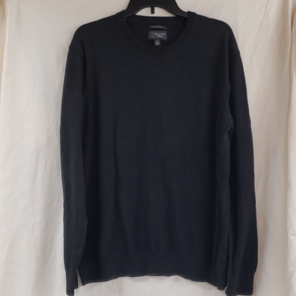 wallin & Bros XL sweater. Gray cotton cashmere blend EUC